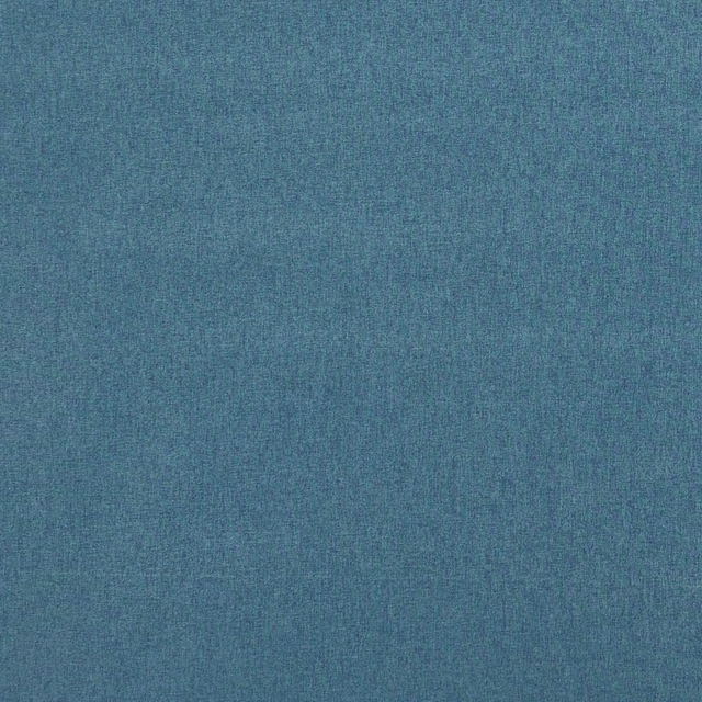 Close-up of cool peacock teal fabric with fine vertical woven texture