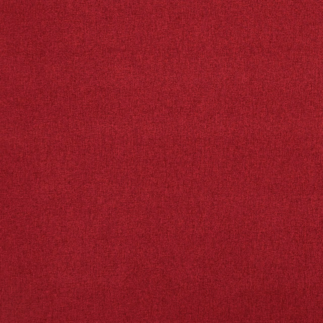 Deep ruby red plain woven fabric with subtle tonal texture and darker red shading