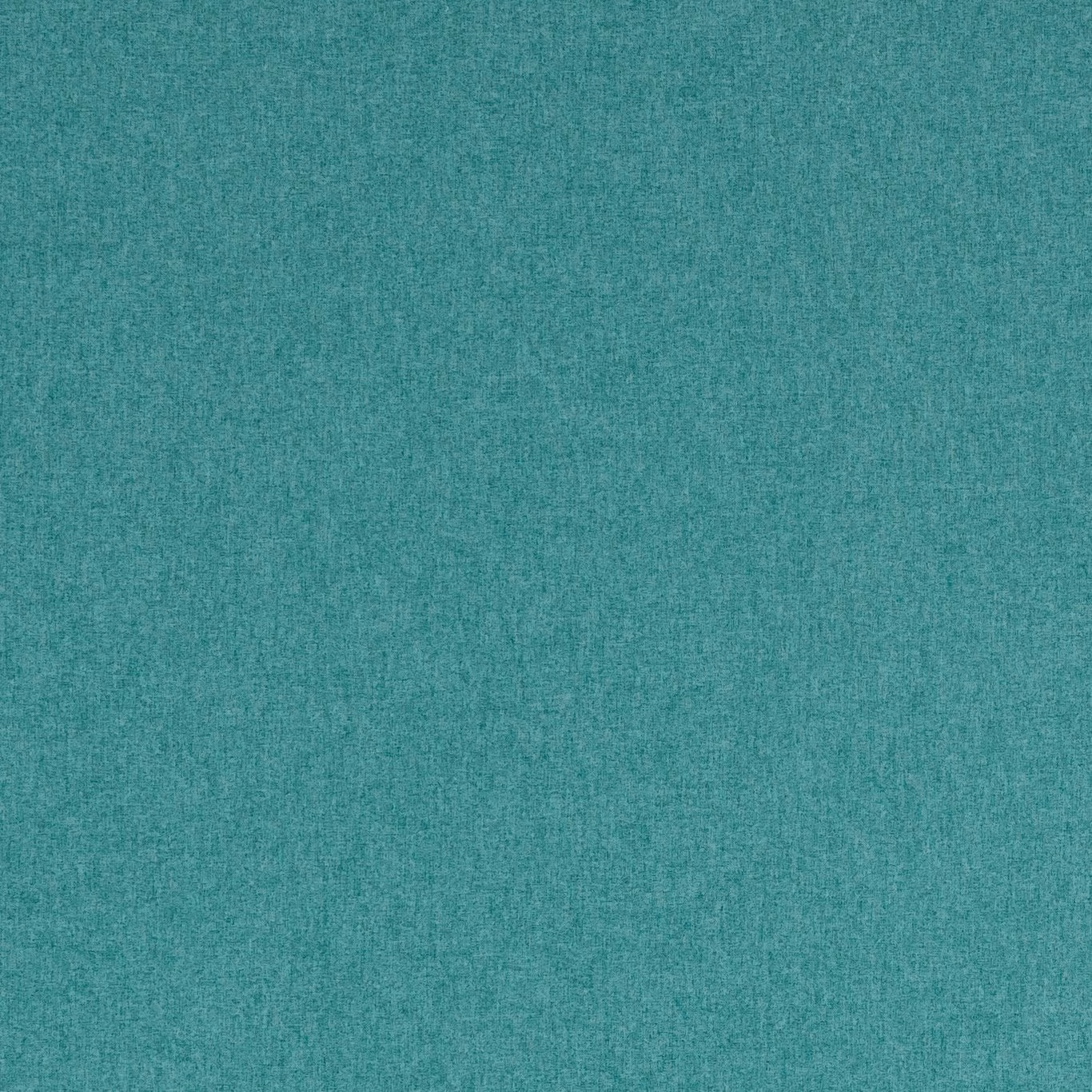 Close-up of cool turquoise-teal plain woven fabric with subtle tonal flecks