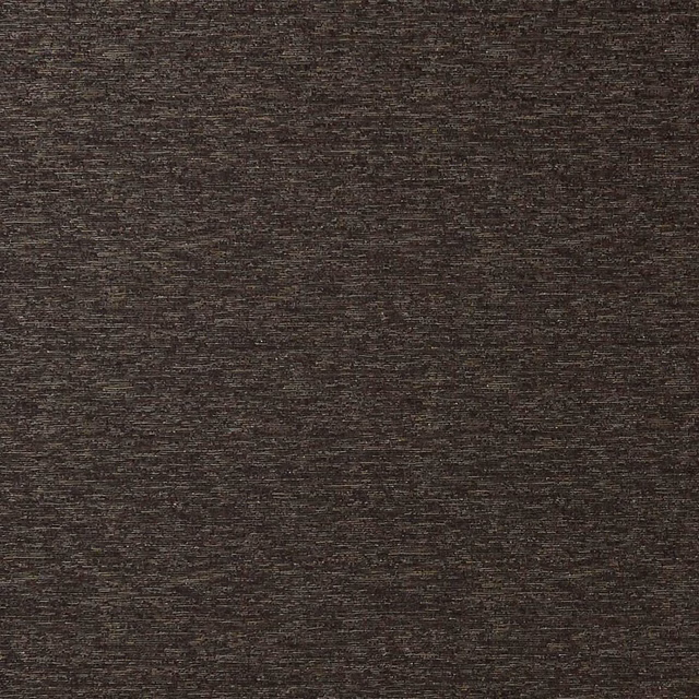 Dark ebony brown-black woven fabric with fine irregular horizontal texture
