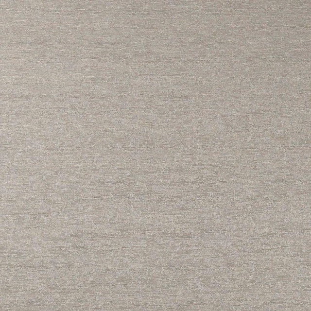 Close-up of softly mottled pebble taupe woven fabric with fine horizontal texture