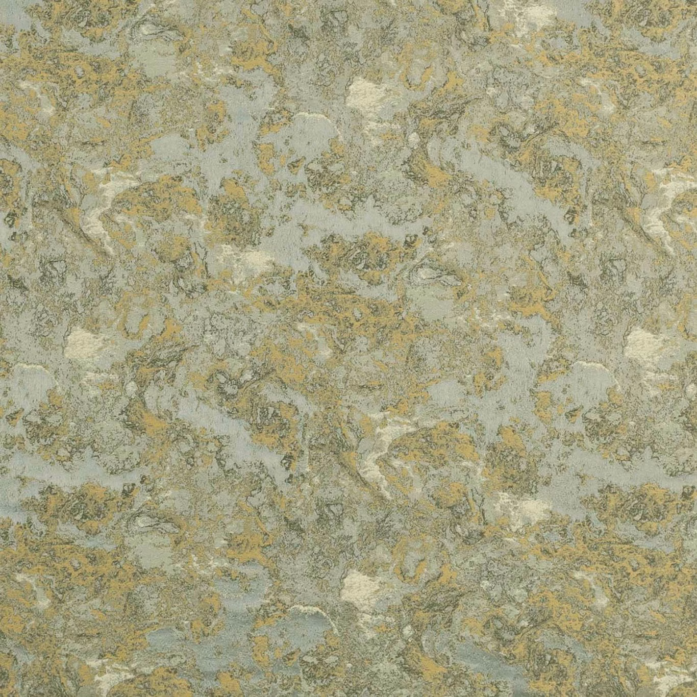 Mineral sage, grey and ochre marbled textile with a softly textured surface