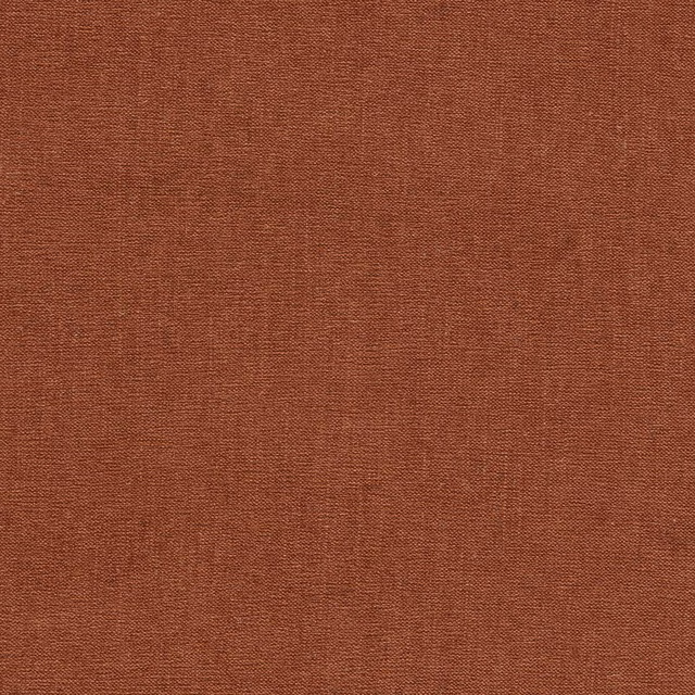 Warm cinnamon terracotta chenille with a fine, subtly irregular woven texture