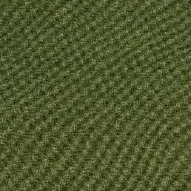 Close-up of muted herb olive chenille weave with subtle tonal flecks