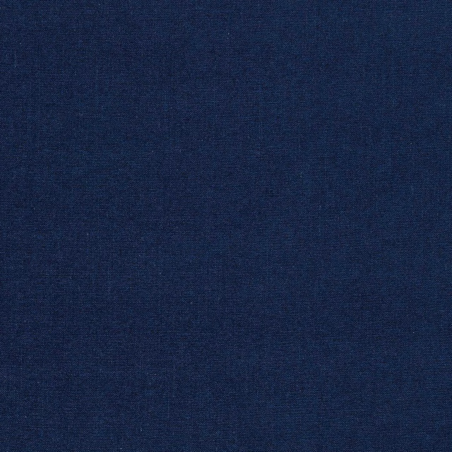 Deep ink-blue chenille swatch showing a fine, subtly varied woven surface