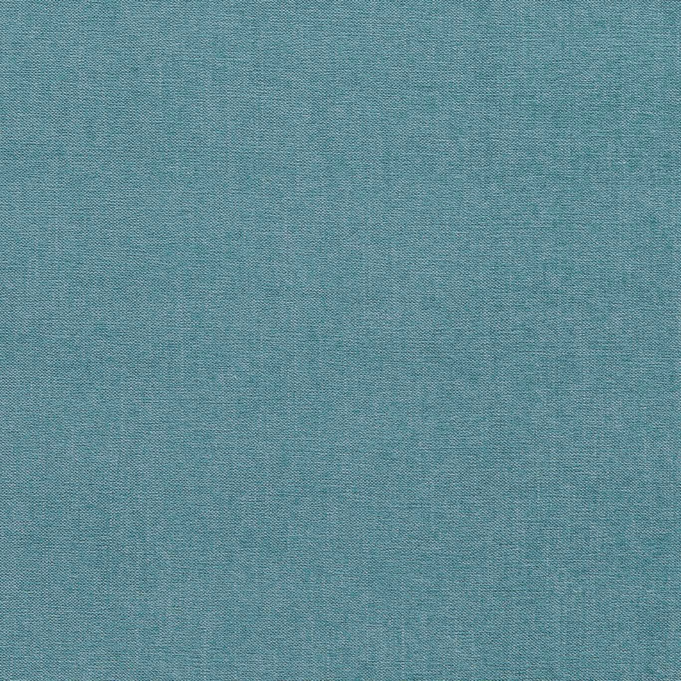 Close-up of finely woven muted mineral teal chenille with subtle tonal texture