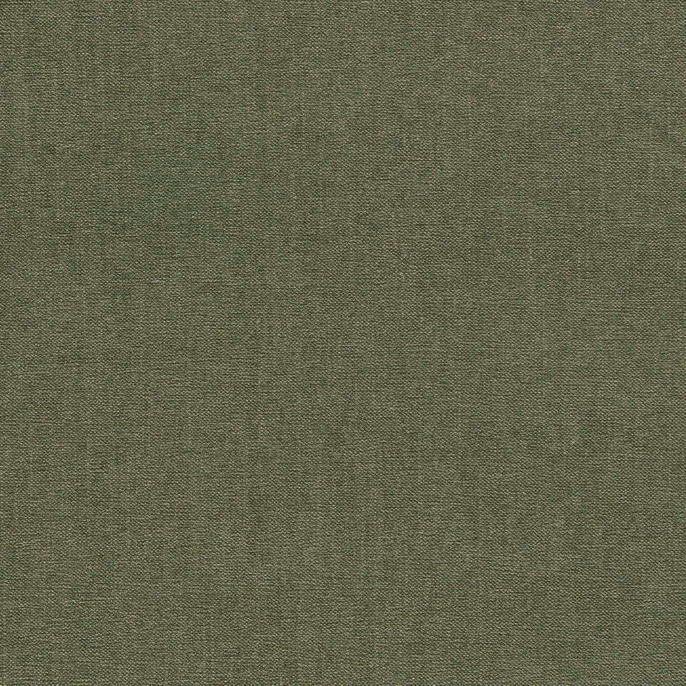 Close-up of olive moss chenille with a finely mottled woven texture