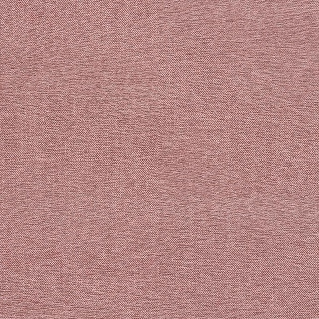 Close-up of dusty rose pink chenille with a fine, even woven texture