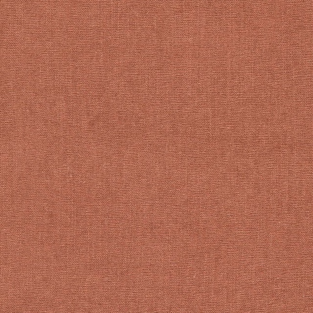 Warm terracotta chenille fabric with a dense fine woven texture and subtle tonal variation