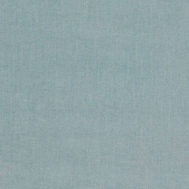 Cool aqua-teal plain fabric with a fine horizontal woven texture