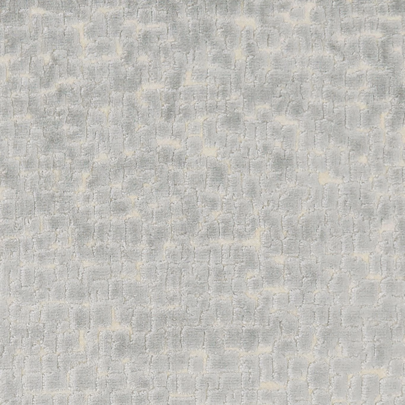 Pale slate-grey woven textile with chalky blocks and distressed vertical texture