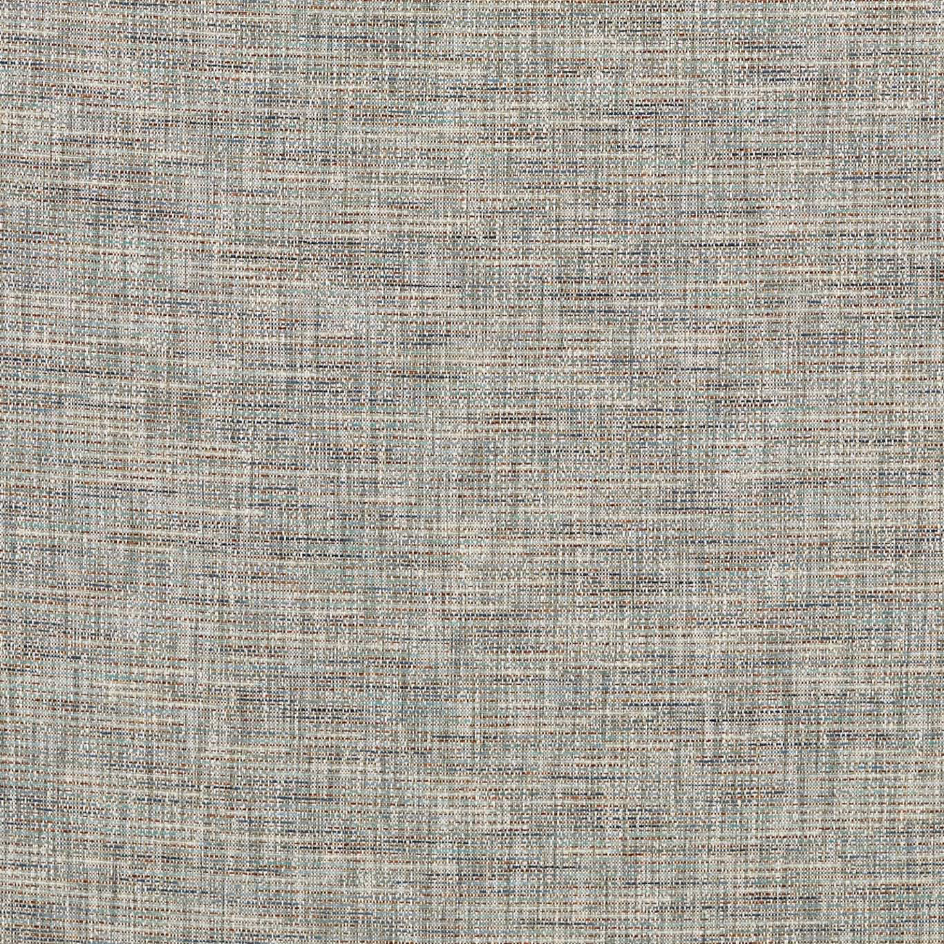 Cool blue-grey crosshatched weave with taupe, ivory and muted blue flecks