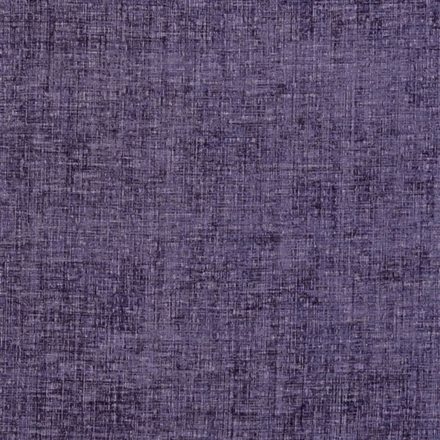 Deep aubergine purple woven swatch with fine crosshatched texture and violet tonal flecks