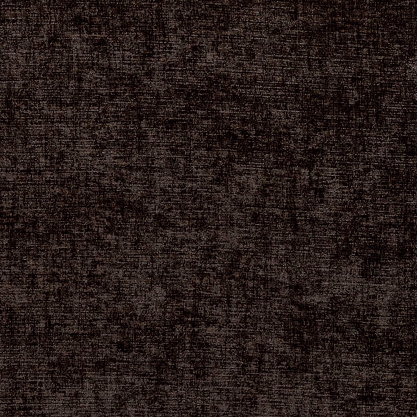 Deep charcoal woven upholstery fabric with irregular crosshatched texture and brown-black undertones