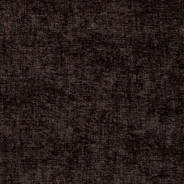 Deep charcoal woven upholstery fabric with irregular crosshatched texture and brown-black undertones