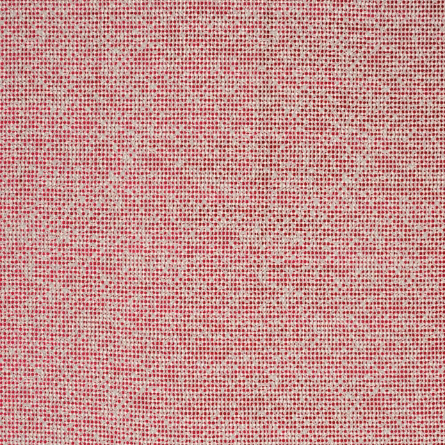 Warm cream upholstery with dense raspberry flecks and a finely mottled woven texture