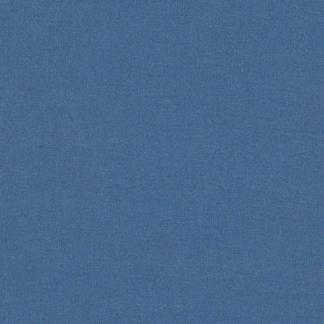 Muted Delft blue woven fabric with softly textured, even surface