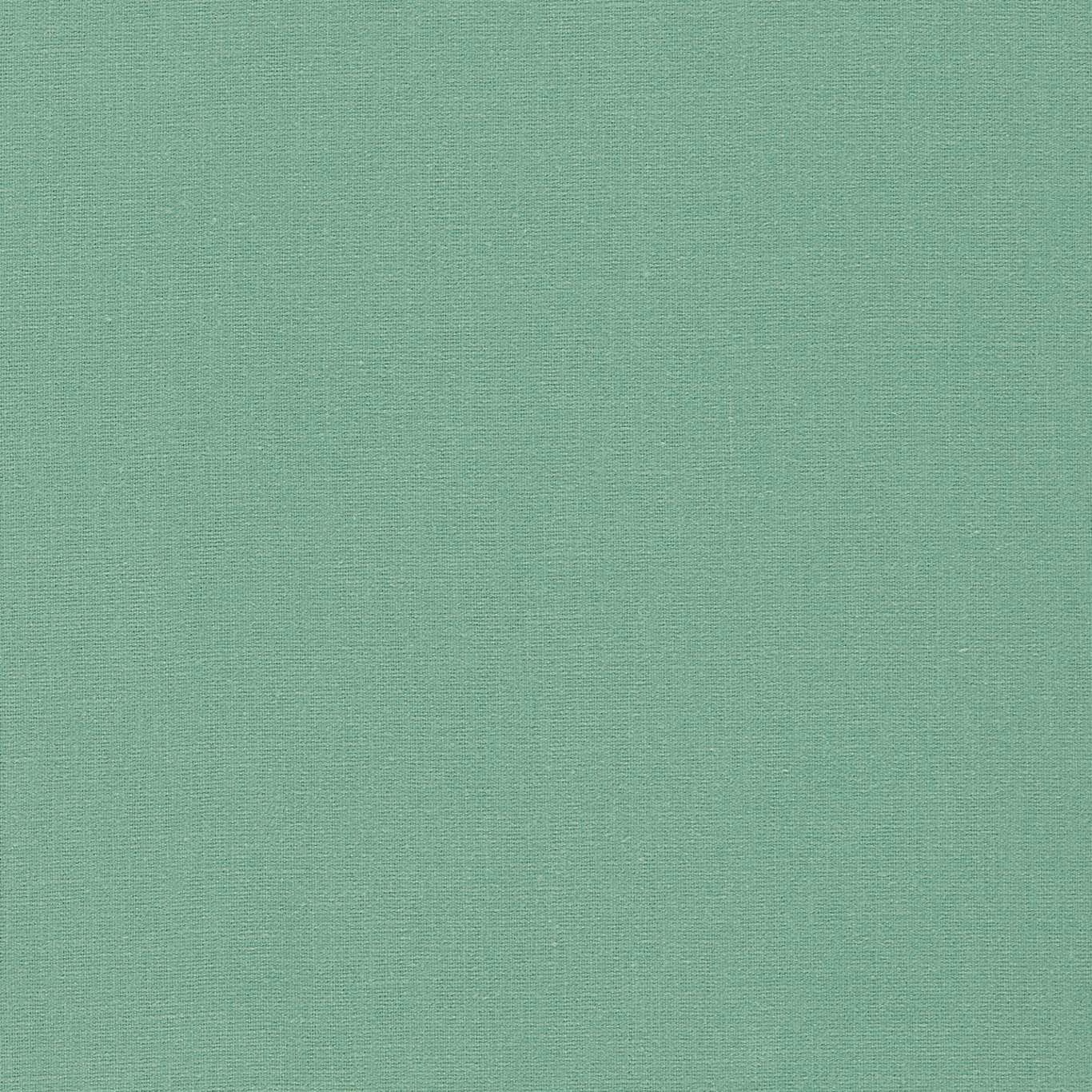 Close view of muted herb-green plain weave with softly varied threads