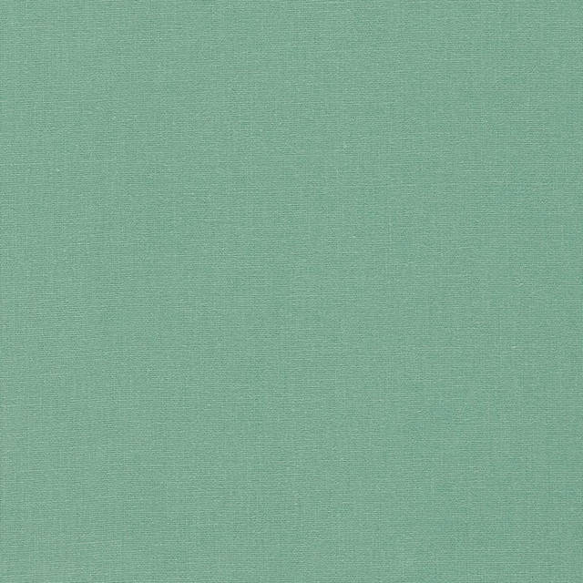 Close view of muted herb-green plain weave with softly varied threads