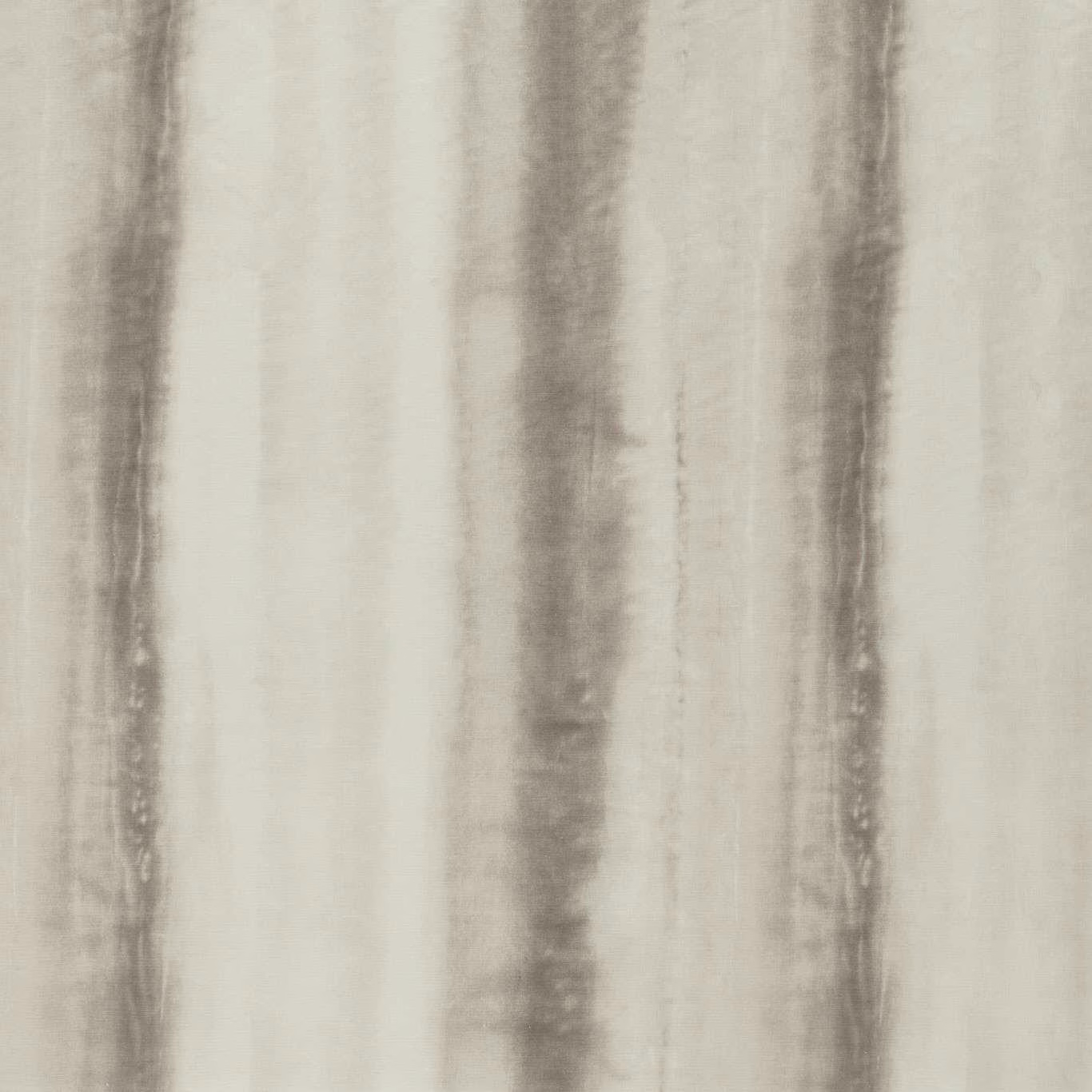 Ivory sheer with soft greige, irregular vertical shadow stripes and fine texture