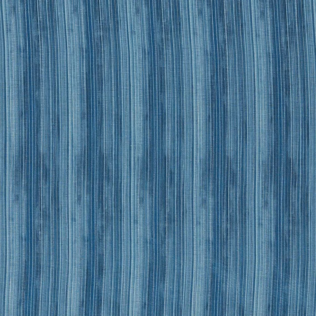 Deep midnight blue-teal sheer with fine, irregular vertical striations