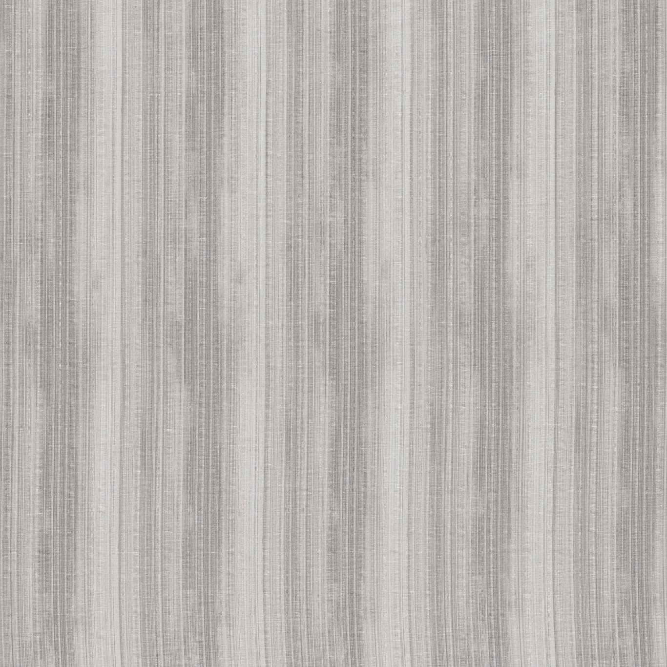 Pale pebble-grey sheer with fine vertical striations and softly silvered tonal texture