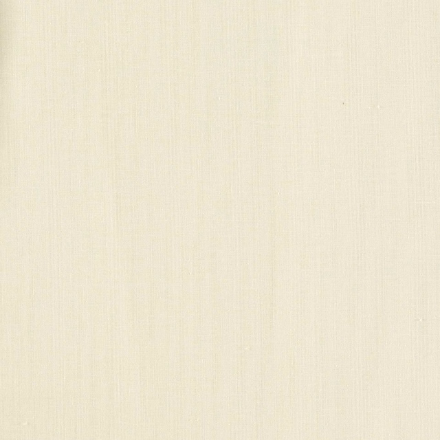 Pale ivory textile swatch showing a fine, softly striated vertical weave