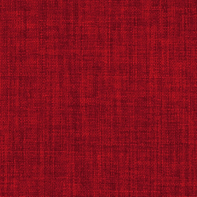 Close-up of deep brick-red plain weave with subtle crosshatch texture