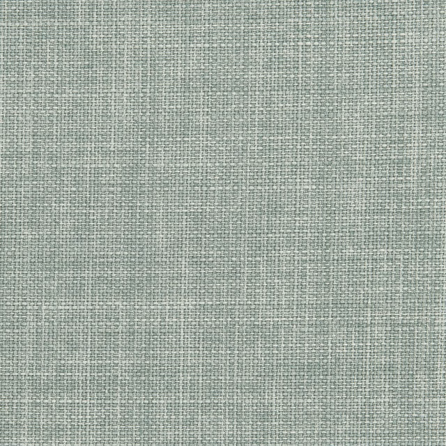 Close-up of pale blue-grey green fabric with a fine irregular crossweave