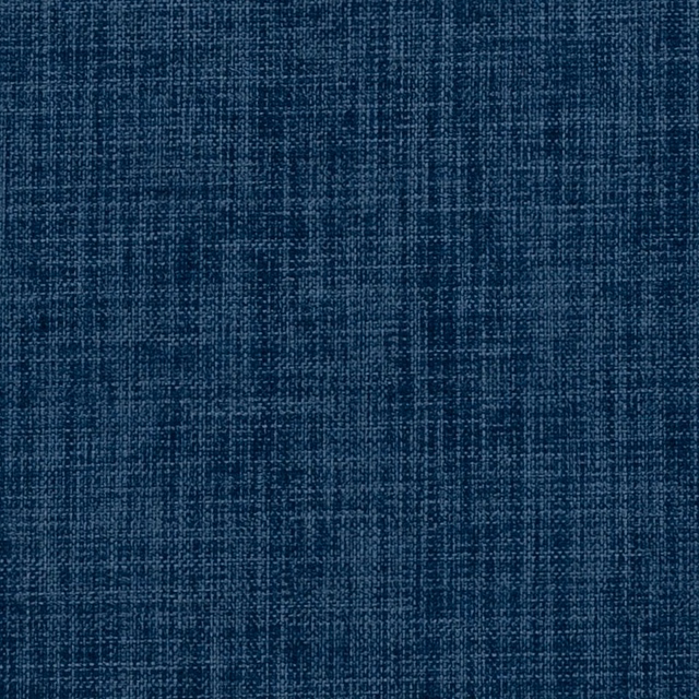 Deep denim-blue woven swatch with irregular crosshatch texture and subtle tonal streaks