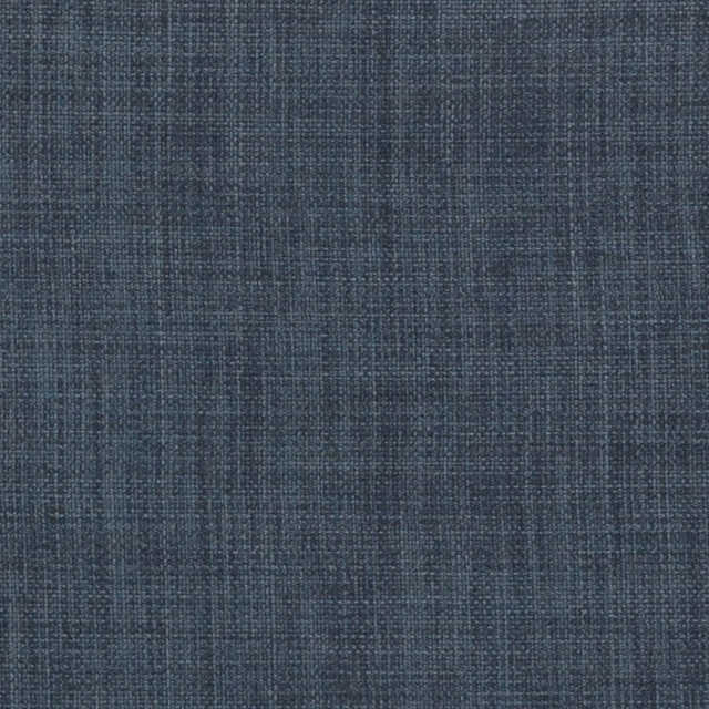 Close-up of deep indigo-blue woven fabric with fine crosshatched texture and vertical striations