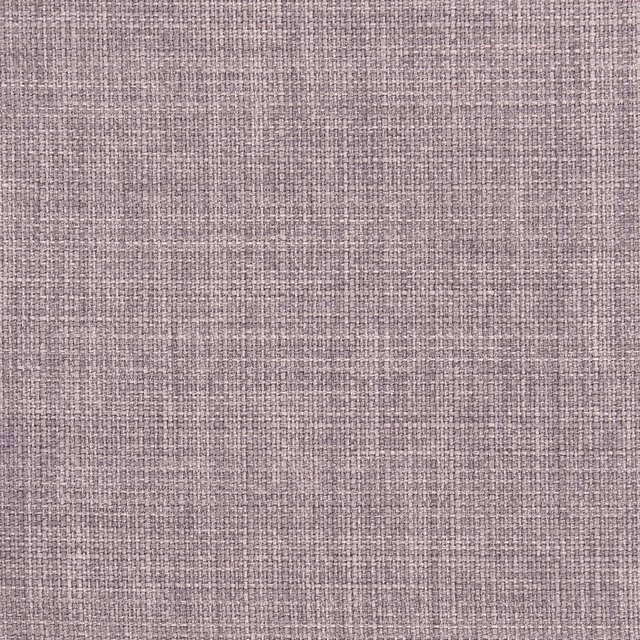 Muted lilac mauve fabric with fine grey crosshatch weave and softly flecked texture