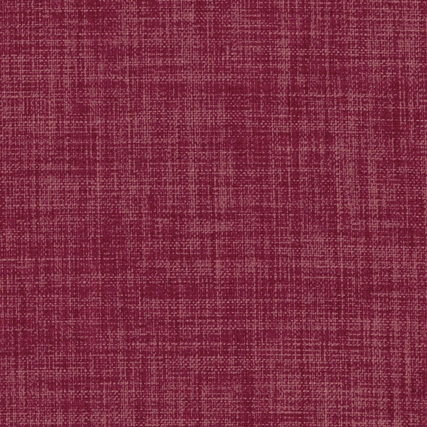 Deep raspberry woven textile with fine tonal crosshatch and softly mottled texture