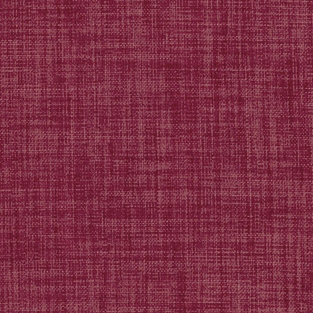 Deep raspberry woven textile with fine tonal crosshatch and softly mottled texture