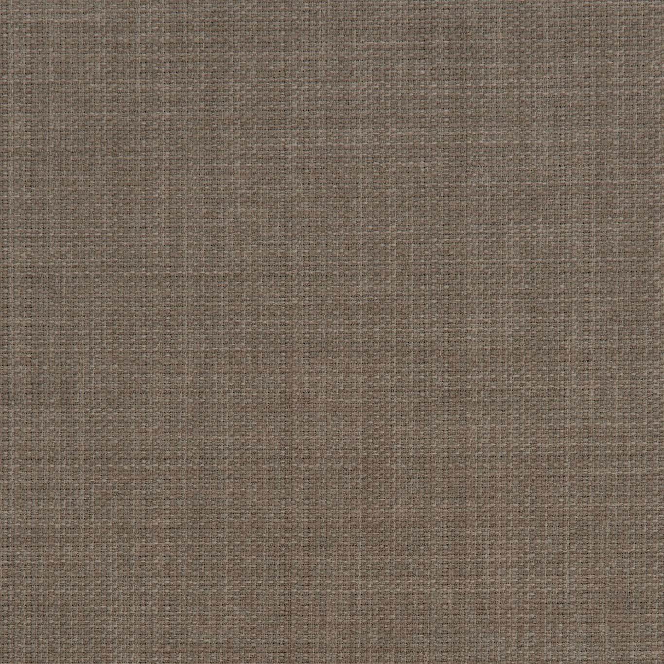 Close-up of taupe-grey woven textile with subtle crosshatched slub texture