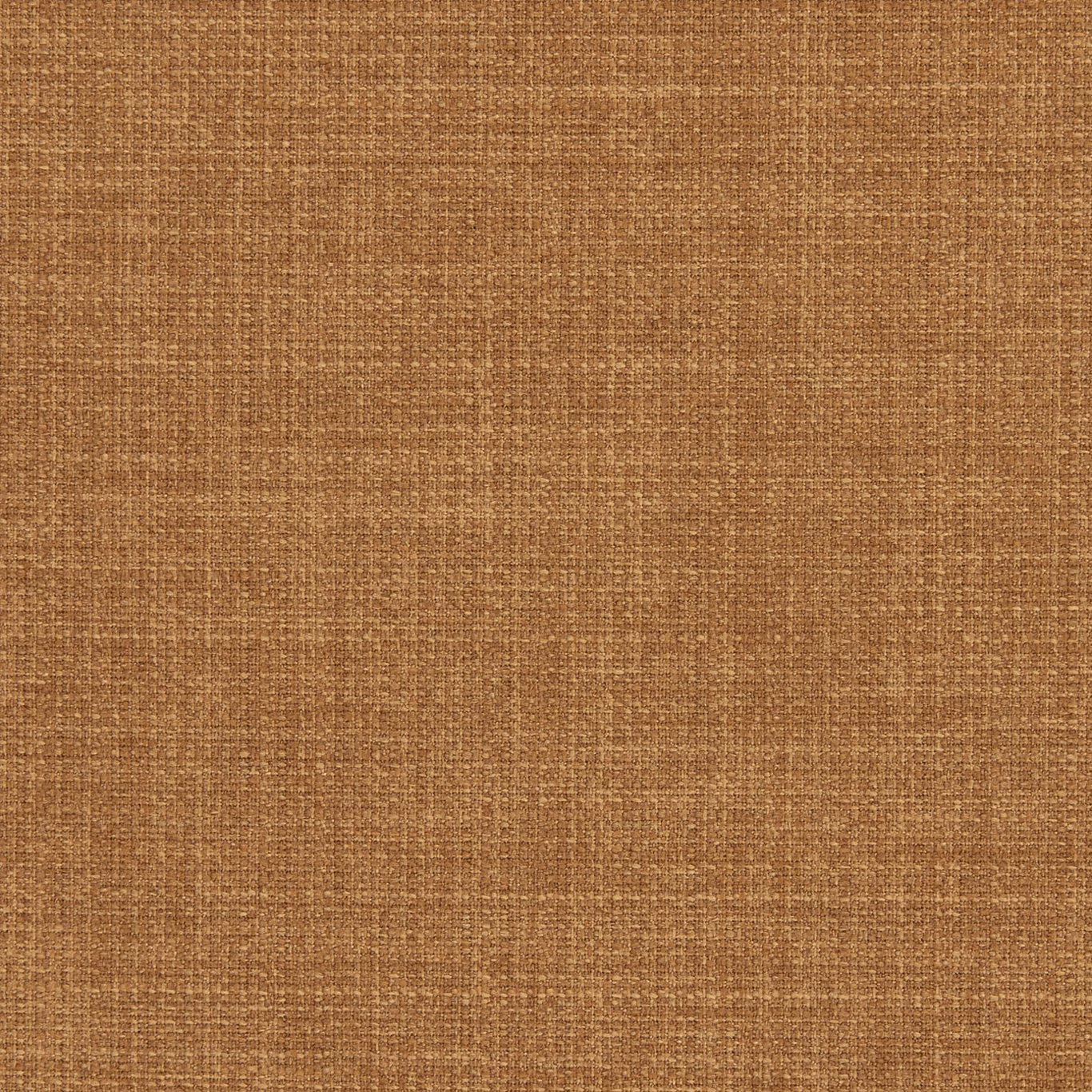 Warm turmeric-brown plain weave with subtle crosshatch slubs and softly mottled texture