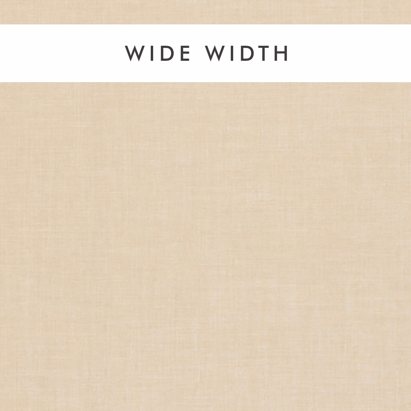 Pale buff wide-width textile with subtle cream crossweave and softly textured surface