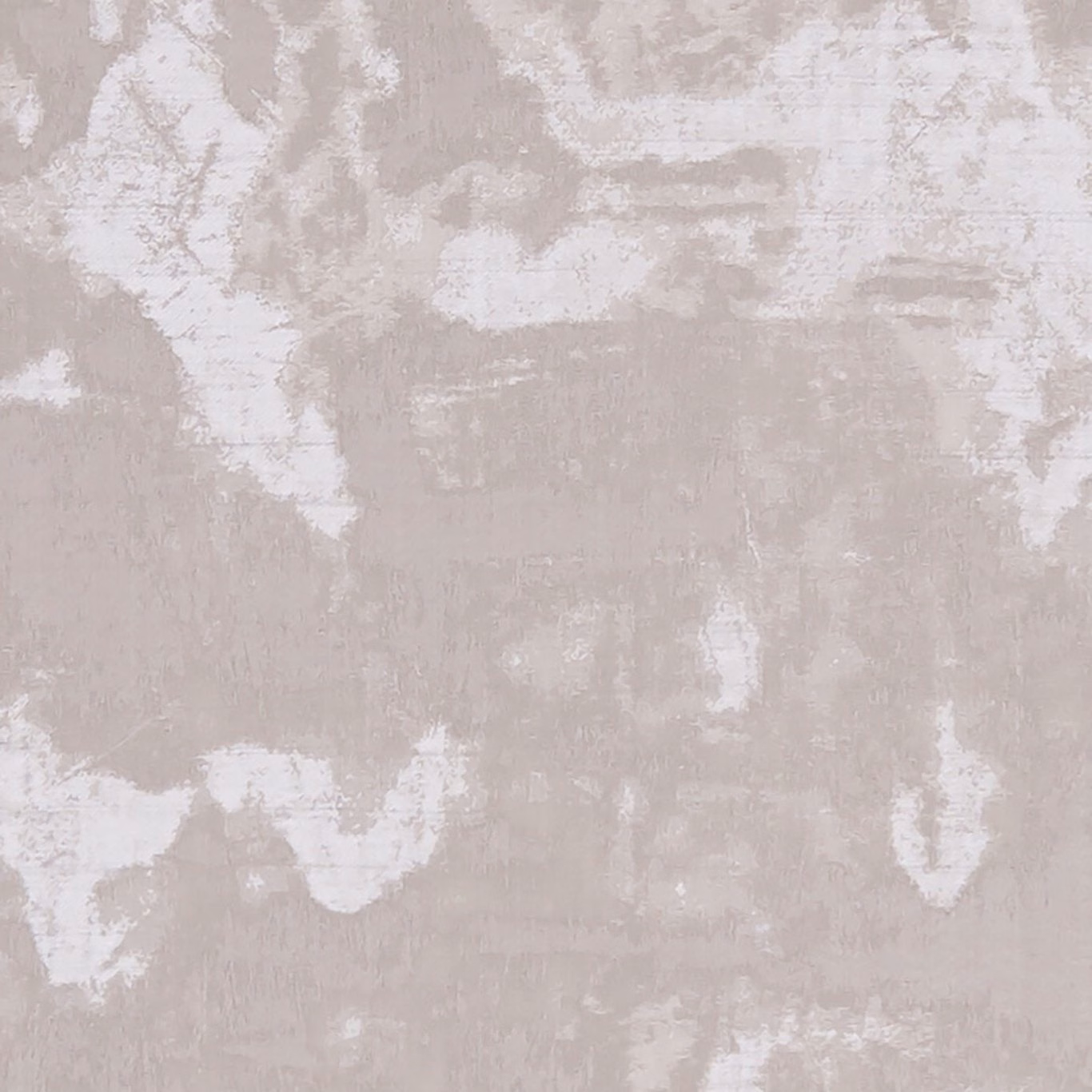 Pale pebble taupe textile with white distressed brushmarks and fine vertical texture