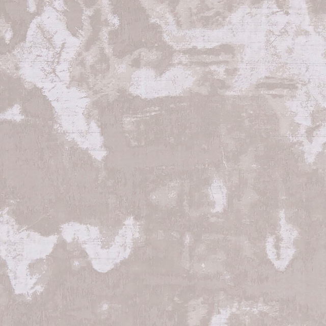 Pale pebble taupe textile with white distressed brushmarks and fine vertical texture