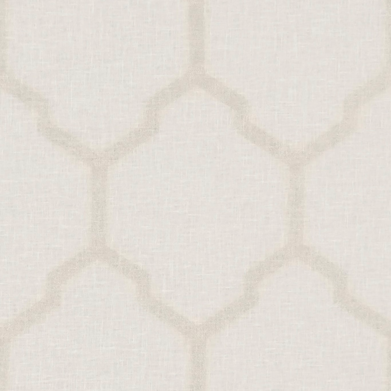Translucent ivory sheer with subtle warm gold geometric lines and fine woven texture