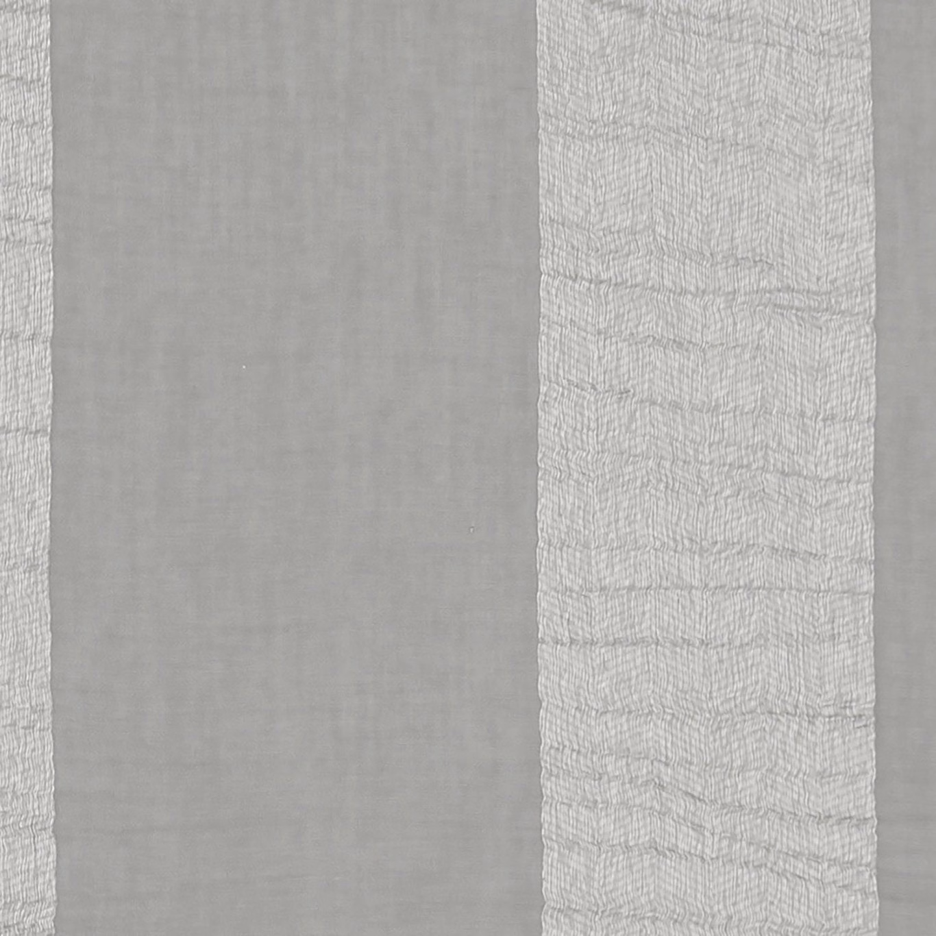 Cool charcoal sheer with pale vertical bands and irregular woven texture