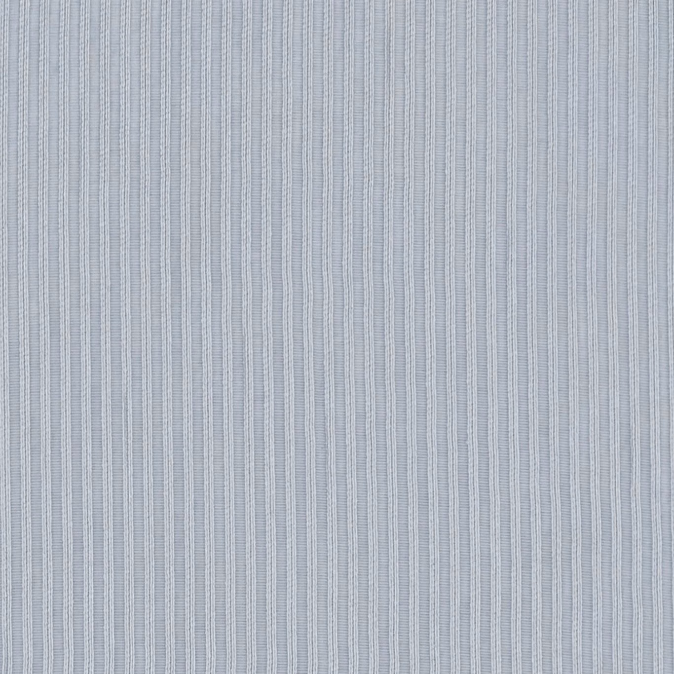 Pale chambray-blue sheer with closely spaced, irregular vertical ridges and cool woven texture