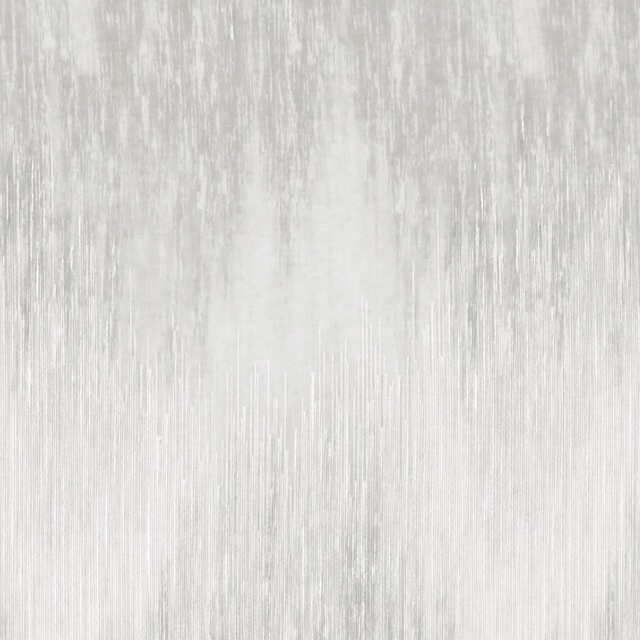 Ivory sheer fabric with fine vertical pebble-grey striations and softly weathered texture