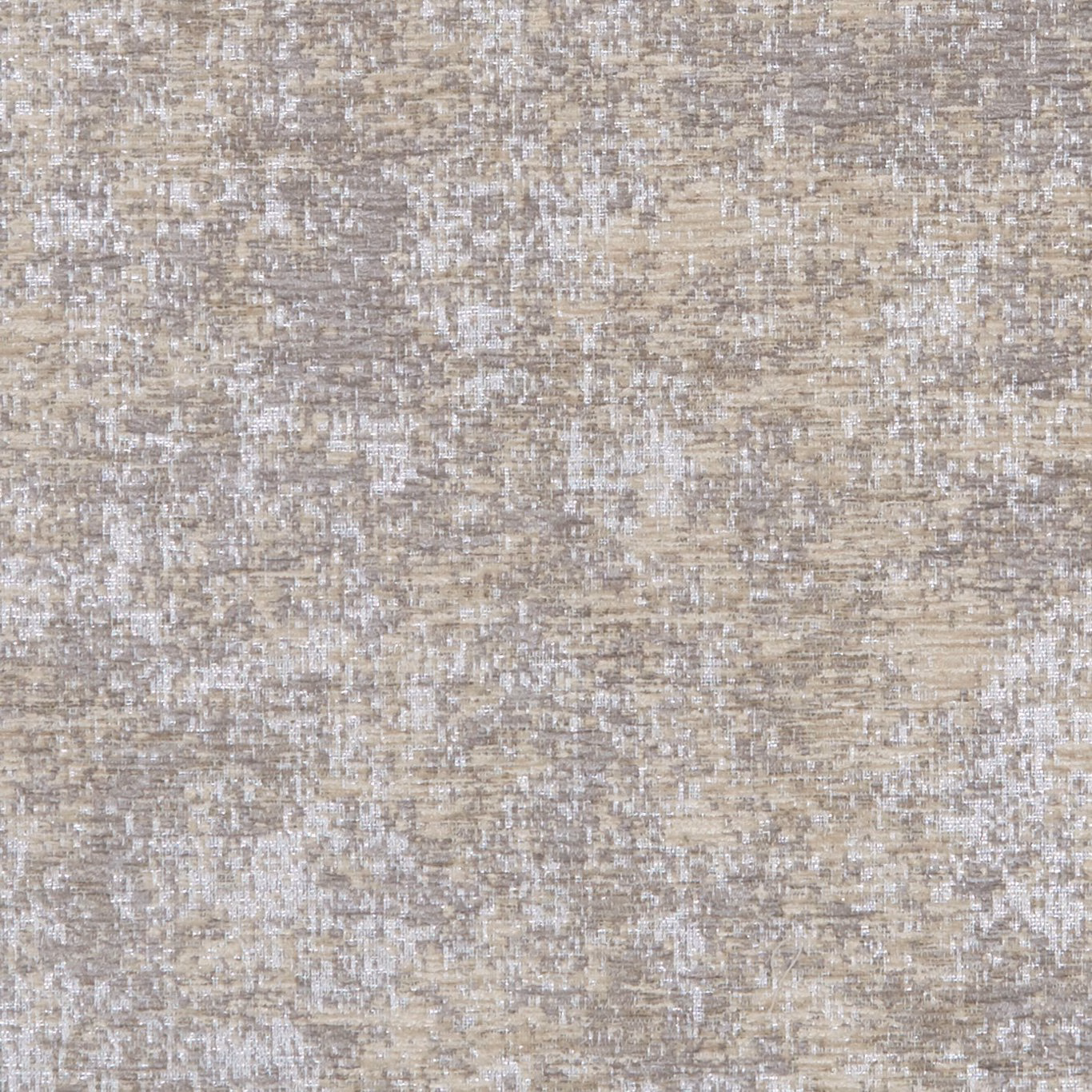 Warm pebble-taupe woven texture with ivory flecks and subtle silvery shimmer