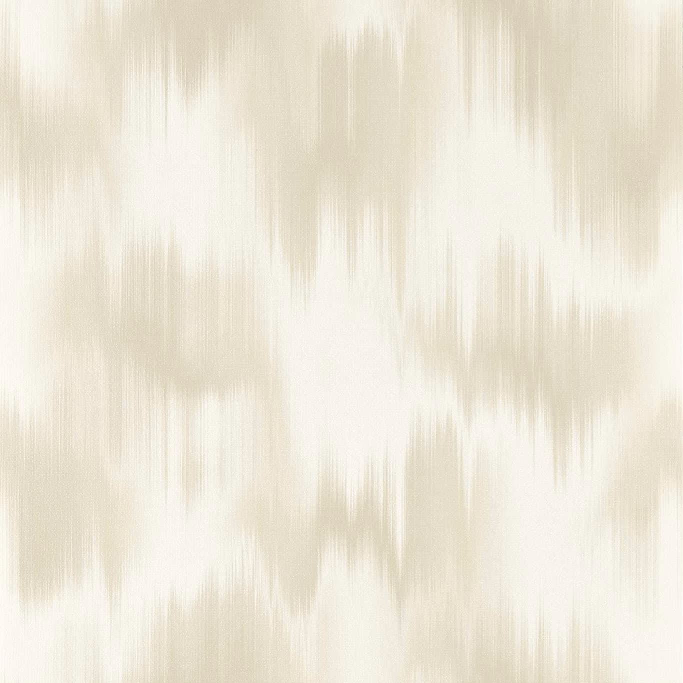 Soft ivory wallpaper with blurred taupe vertical brushstrokes and fine linen-like striations