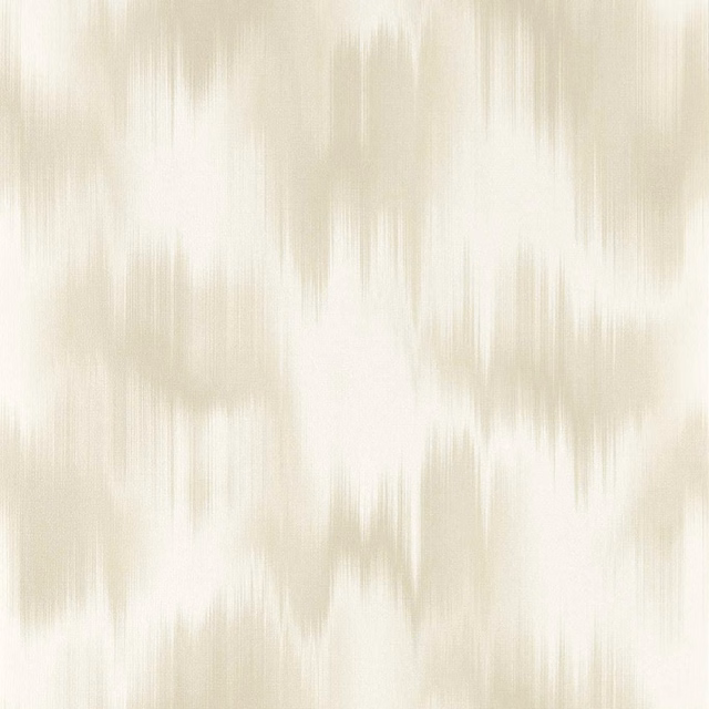 Soft ivory wallpaper with blurred taupe vertical brushstrokes and fine linen-like striations
