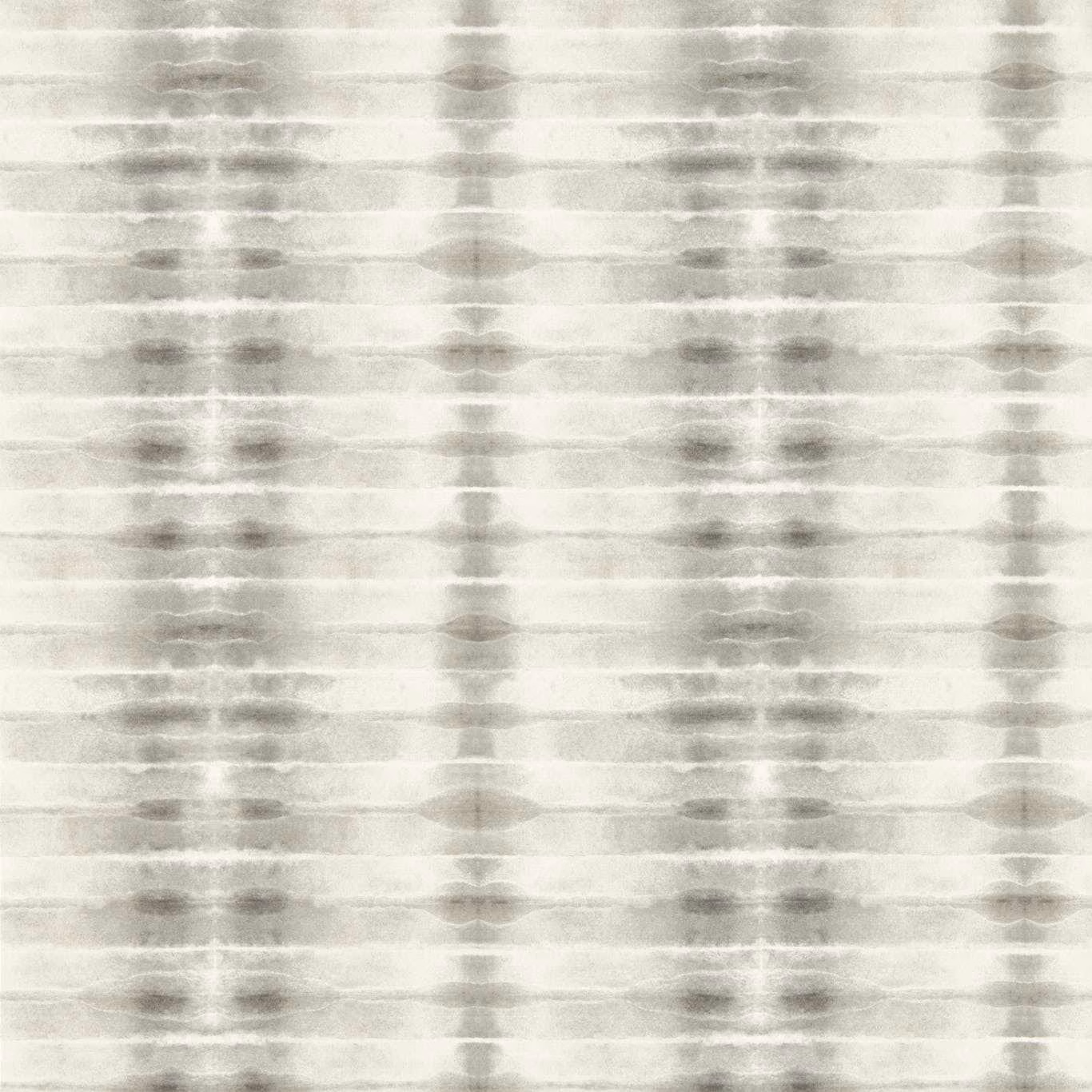 Pale dove-grey wallpaper with smoky horizontal bands and blurred vertical markings