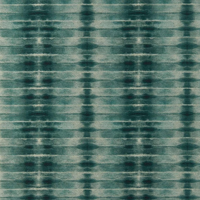 Deep teal wallpaper with misted aqua bands and blurred darker vertical pools