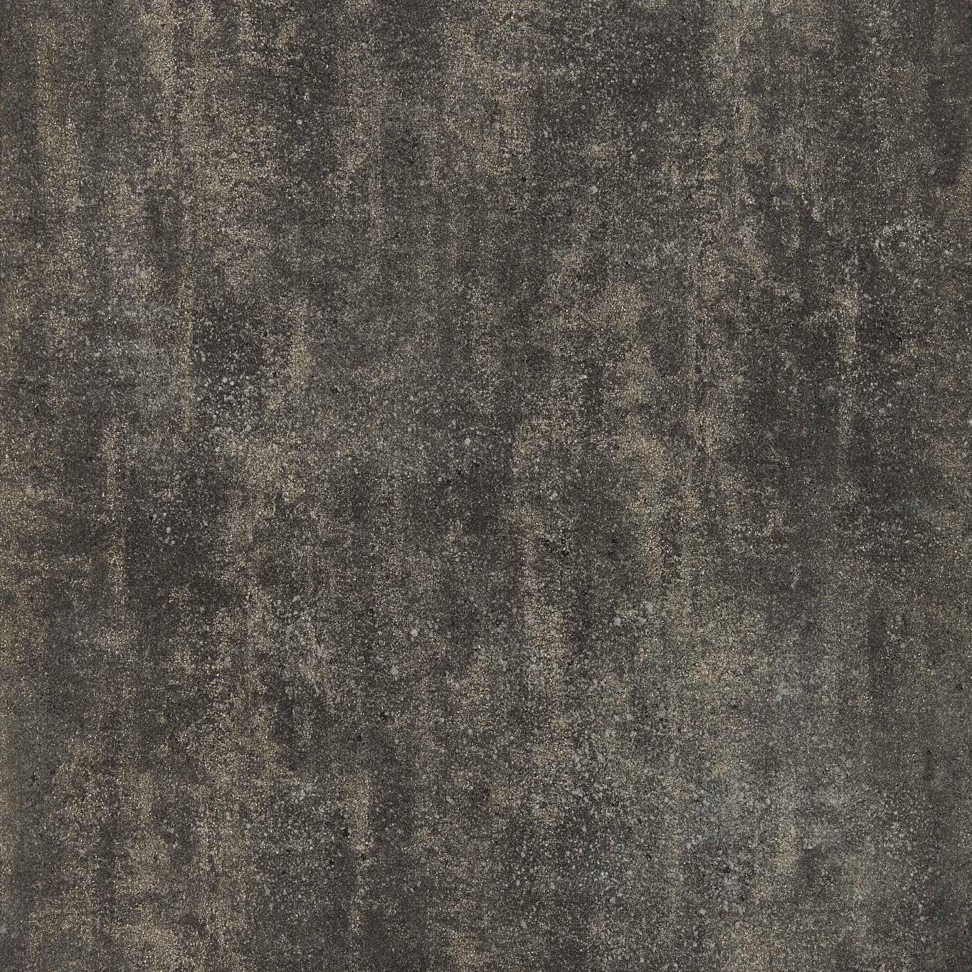 Charcoal-black wallpaper with mottled grey vertical bands and fine mineral-like texture