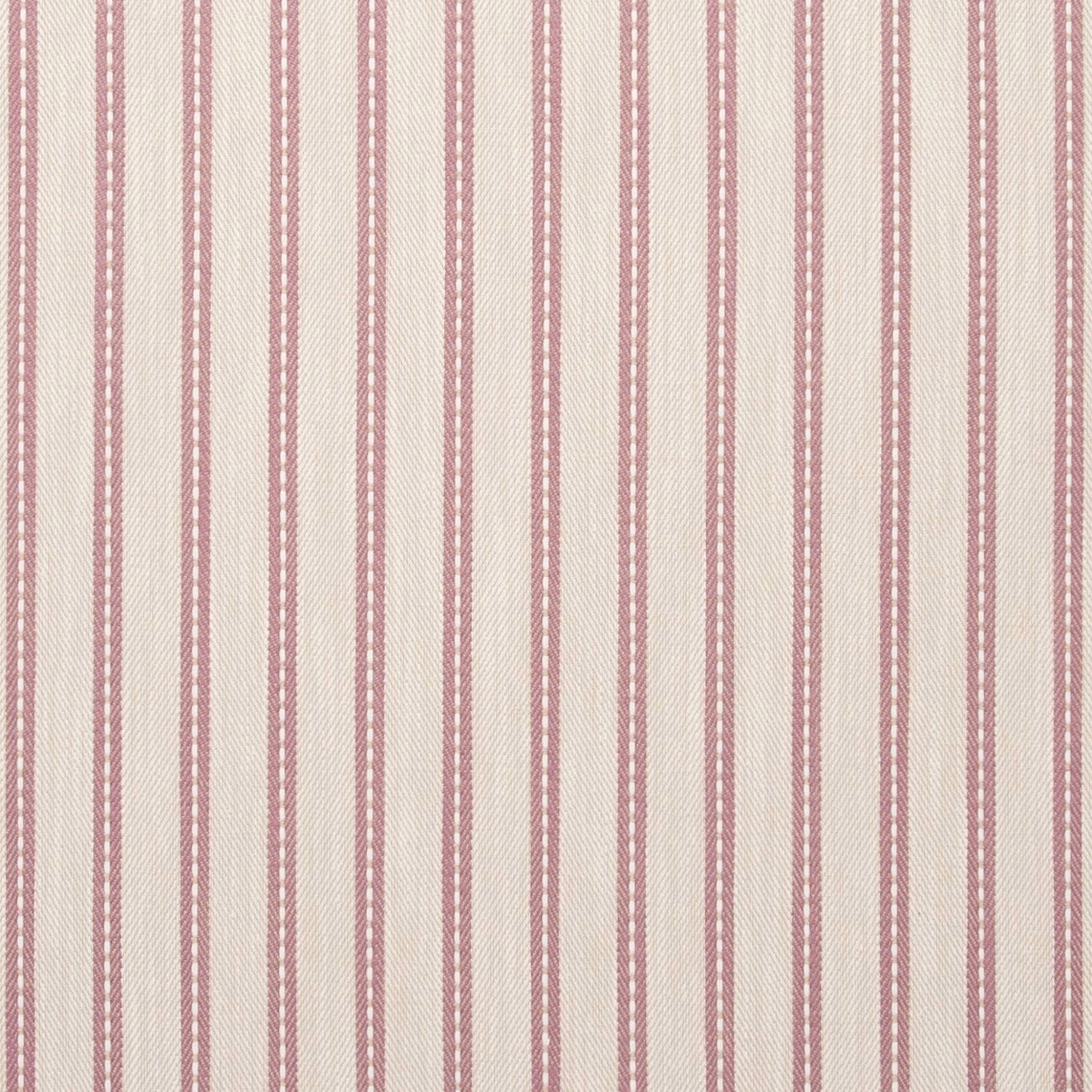 Muted orchid-pink and cream woven stripe with a softly textured surface